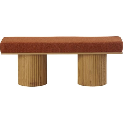 Banc en tissu bouclé - MAHE HOMIFAB