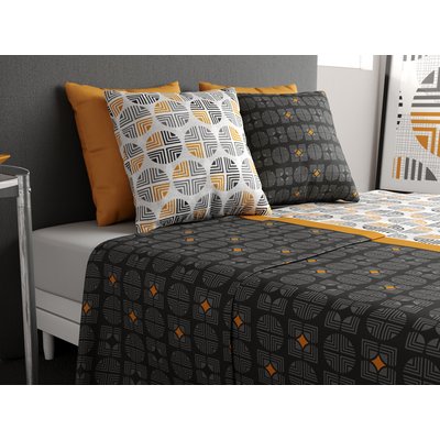 Parure de draps plat coton, Arturo ATELIER DU COTON