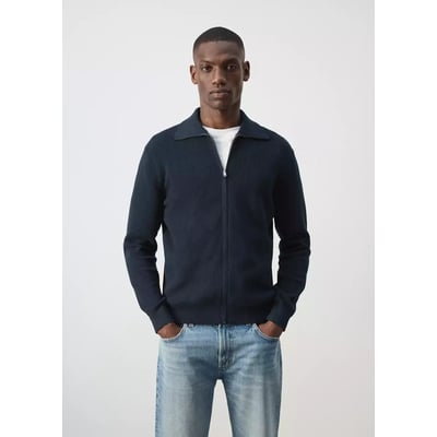Cardigan 100 % coton zippé MANGO MAN