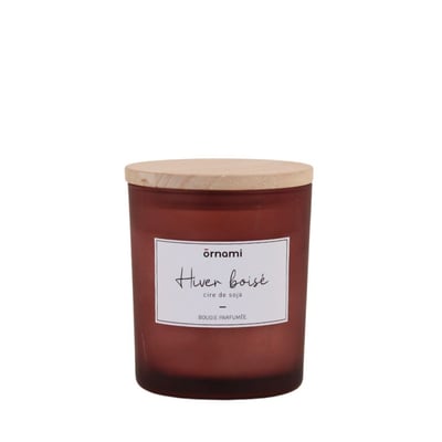 Bougie parfumée en cire de soja "hiver" 280g ORNAMI