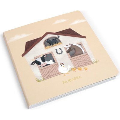 Livre bébé A la ferme FILIBABBA