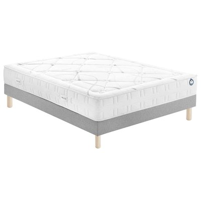 Matelas mousse mémoire, sommier pieds 9500 BULTEX