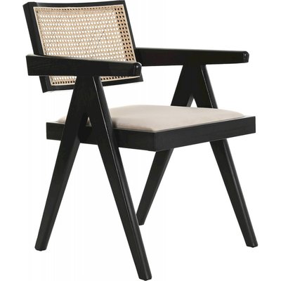 Chaise en rotin, dossier ajouré, Vintage RECOLLECTION
