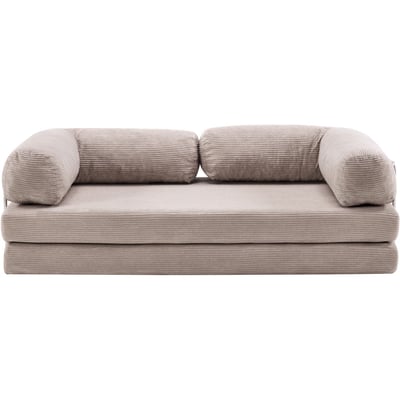 Canapé convertible compressé 3 places en velours côtelé - BUDDY HOMIFAB