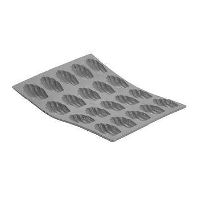 Moule pour 20 mini madeleine en silicone elastomoules DE BUYER