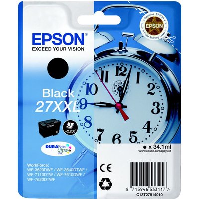 EPSON Cartouche d'encre T2791 Série Réveil : Noire XXL