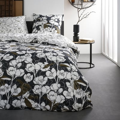 Parure de lit coton 2 personnes imprimé floral SUNSHINE TODAY