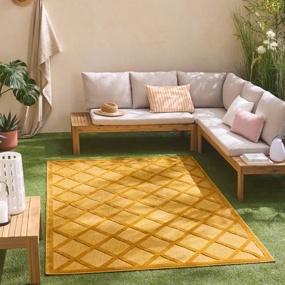 Tapis interieur exterieur à motif losange SANTORINI NAZAR RUGS