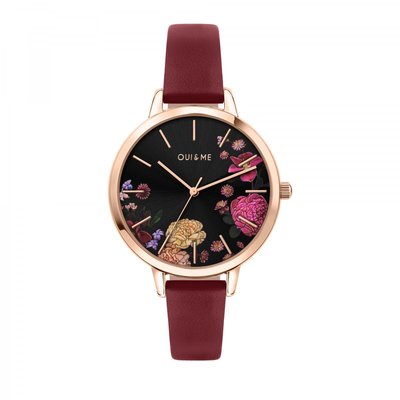 Montre Analogique En Acier Fleurette OUI & ME