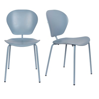 Chaise design empilable (lot de 2), THE OCEAN ZUIVER