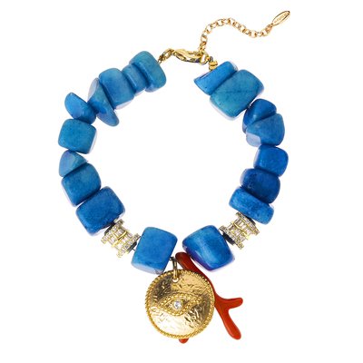 Bracelet en pierres naturelles avec pendentif GEORGIO HIPANEMA