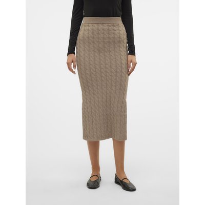 AWLORELLA Taille haute Jupe longue Jupe en maille VERO MODA