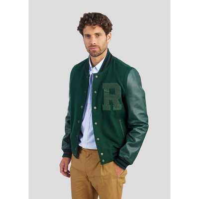 Blouson Col teddy boutons préssions en cuir OXFORD HATCH REDSKINS