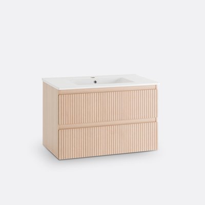 Meuble sous vasque suspendu 2 tiroirs L80cm, Nilia LA REDOUTE INTERIEURS