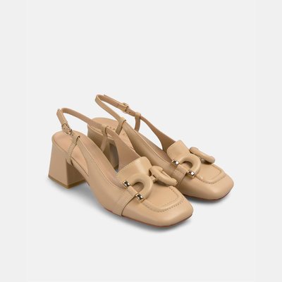 Chaussures à talons larges à bout rond avec boucle de fermeture ALMA EN PENA