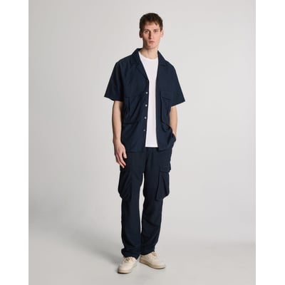 Chemise en coton et lin col revers LYLE & SCOTT