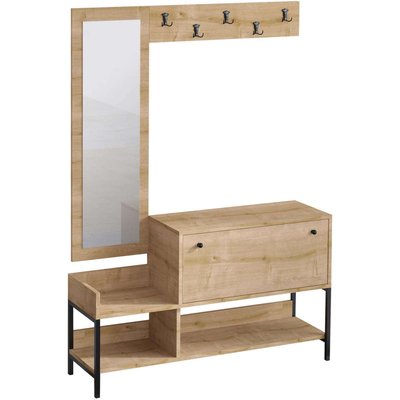 Meuble d'entrée avec miroir intégré Nonso HANAH HOME