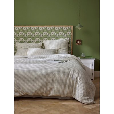 Housse de couette gaze de coton "CARREAUX" CYRILLUS