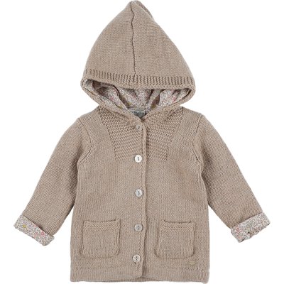 Veste/manteau en tricot doublé liberty - Très bon état CYRILLUS