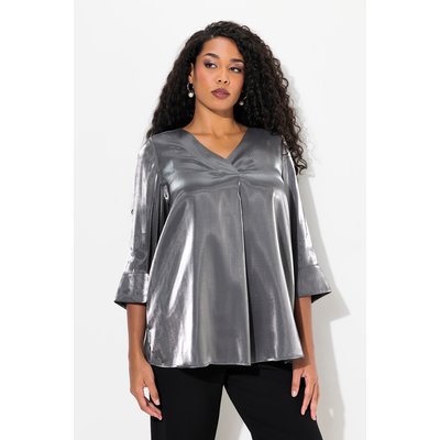 Blouse en A à col en V et manches 3/4 ULLA POPKEN