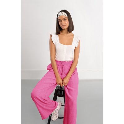 Pantalon large taille haute LILI SIDONIO