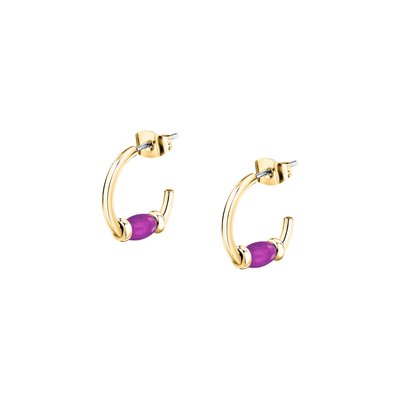 Boucles D'Oreilles en acier,cristaux, COLORI MORELLATO