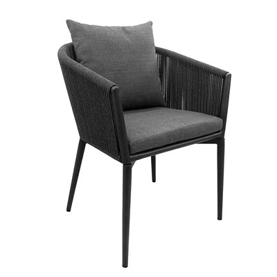 Chaise de jardin avec accoudoirs en alu et oléfine, UNO GESCOVA