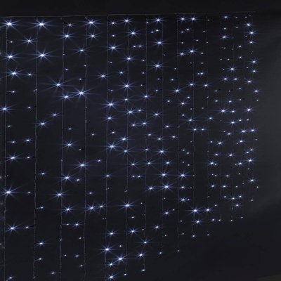 Rideau scintillant extérieur programmable 150 LED blanc froid FEERIC LIGHTS & CHRISTMAS