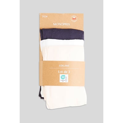 Lot de 3 paires de collants fins MONOPRIX KIDS