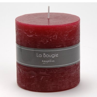 Bougie gros cylindre sangria (lot de 6) AMADEUS