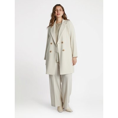 Manteau en drap blanc FIORELLA RUBINO