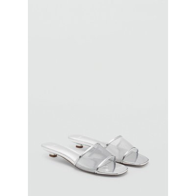 Sandales kitten à bride en maille filet MANGO
