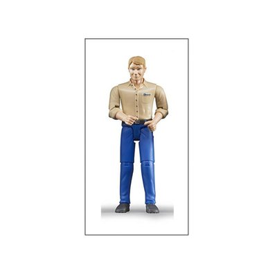 Bworld - Homme Blond avec pantalon bleu BRUDER