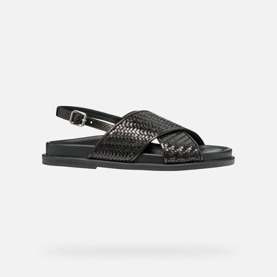 Sandales plates en cuir tressé Adelash GEOX