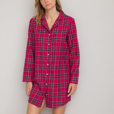 Chemise de nuit forme liquette à carreaux LA REDOUTE COLLECTIONS
