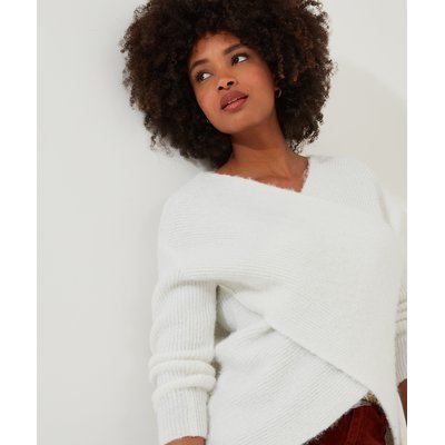 Pull coeur croisé femme 2025