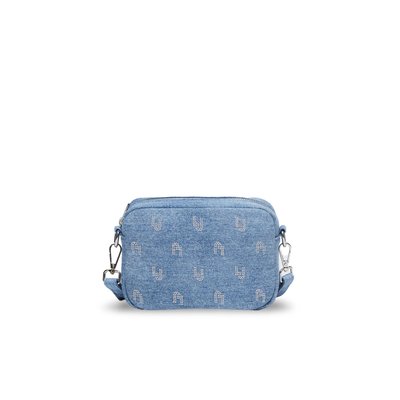 Sac à bandoulière en denim avec logo LIU JO