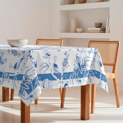 Nappe anti-taches Peacock - 100% coton - NAF NAF HOME