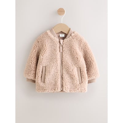 Veste hello bear bébé en peau lainée NEXT