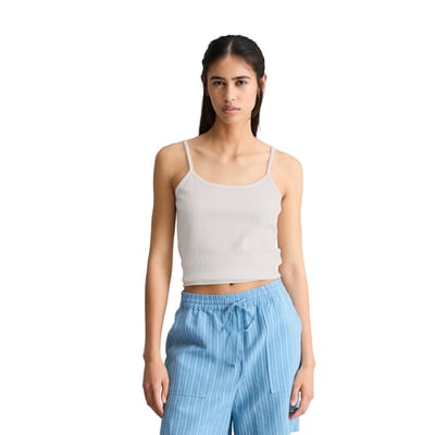 Top à bretelles spaghetti slim en mélange de coton bio MARC O’POLO DENIM