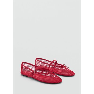 Ballerines maille filet boucle MANGO
