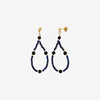 Boucles d'oreilles dorées petit modele amanté - indie CAROLINE NAJMAN