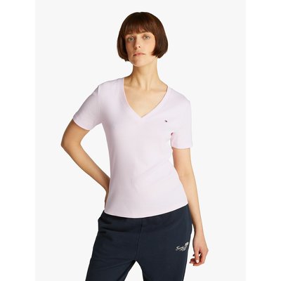 V-Neck T-Shirt with Short Sleeves TOMMY HILFIGER