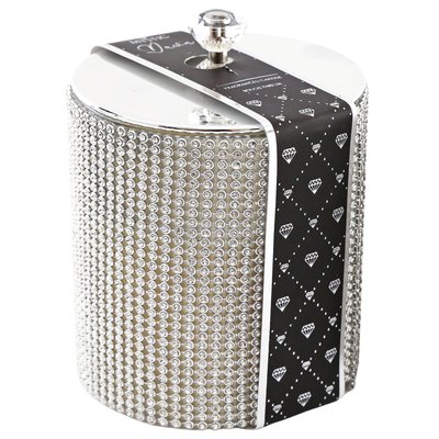 Bougie dans pot avec couvercle diamant 9 x 10 cm JARDINDECO