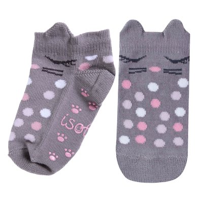 Chaussettes anti-dérapantes chat ISOTONER