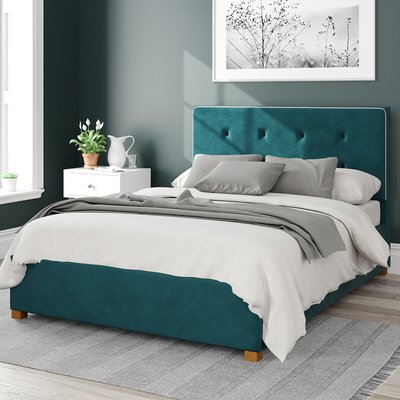 Presley Velvet Storage Ottoman Bed ASPIRE