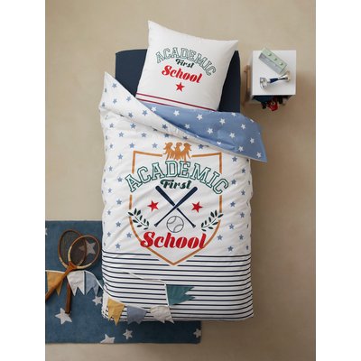 Parure housse de couette + taie d'oreiller enfant Academic VERTBAUDET