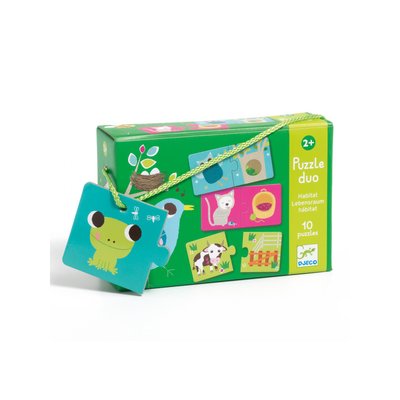 Puzzle duo habitat DJECO