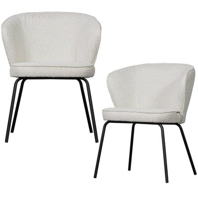 Chaises de table en tissu ADMIT BEPUREHOME