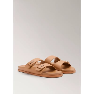 Sandales en cuir à double boucle MANGO